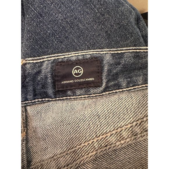 AG Adriano Goldschmied Ex-Boyfriend Slim Slouchy Slim Frayed raw hem sz 28R - Picture 6 of 10